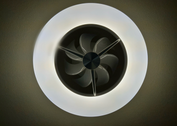 サーキュレーターの電源オフ、静止している様子